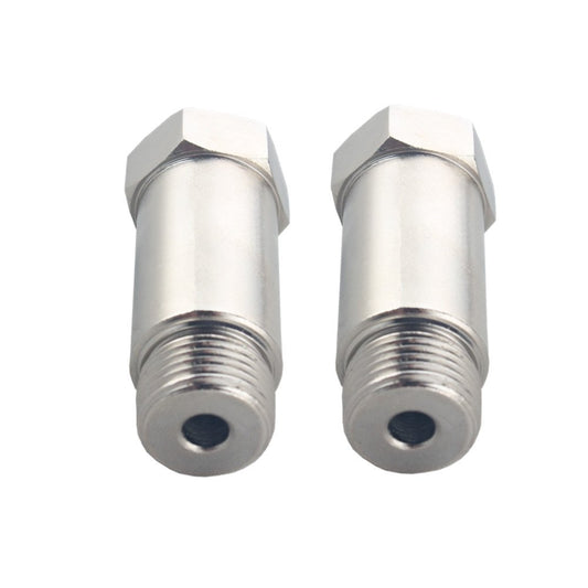 2PCS 55mm Nickel Plated M18 x 1.5 Bung Adapter Lambda O2 Oxygen Sensor Isolator Extender Spacer Joints Converter Car Auto Accessories